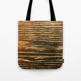 Gold Messy Lines on a Deliciously Bronze Background Tote Bag
