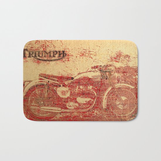 Triumph - Vintage Motorcycle Bath Mat