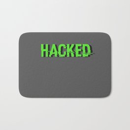 Hacked Bath Mat | Shades, Font, Glitch, Hacked, Shade, Shaders, Green, Word, Cracked, Legal 