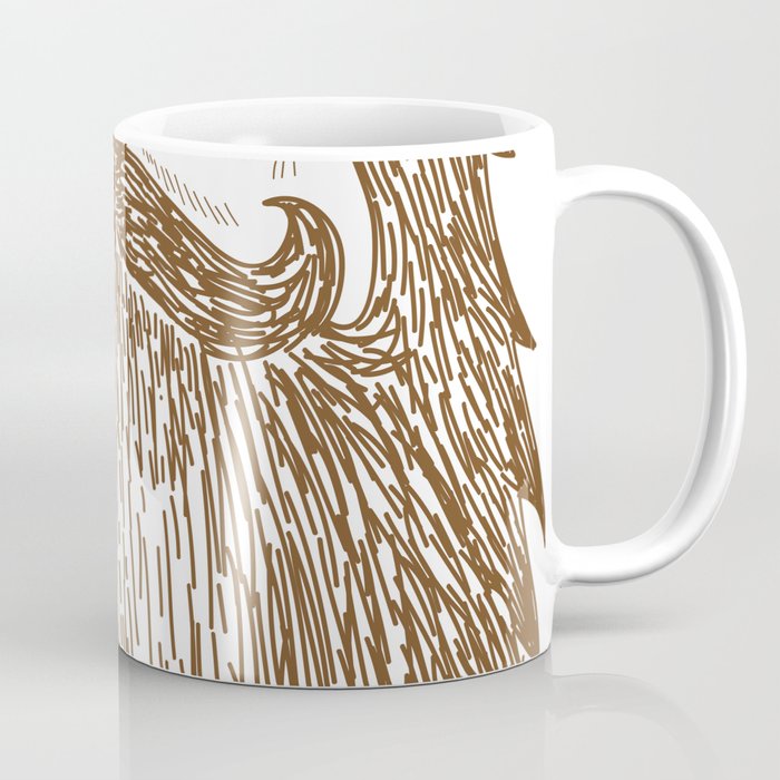 Moustache and Beard Character Coffee Mug