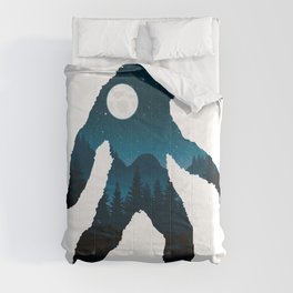 Night Forest Bigfoot Comforter