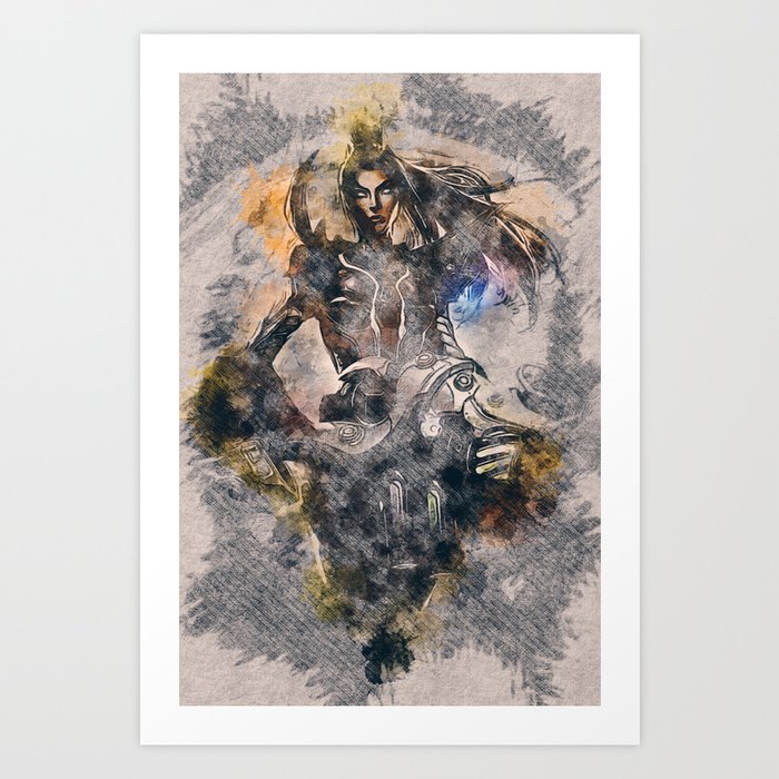Pulsefire Caitlyn League Of Legends Art Print By Naumovski