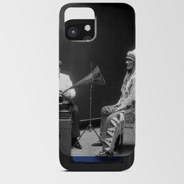 Frances Densmore Recording With Mountain Chief - 1916 iPhone Card Case