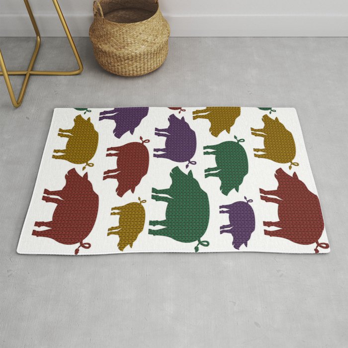 The New Year Lucky Pigs Ugly Vintage T-Shirt I Xmas Gift Rug