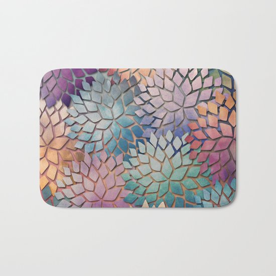 Abstract Floral Petals 4 Bath Mat