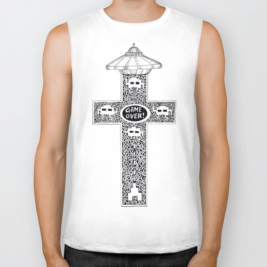 Celtic Invader Cross Biker Tank
