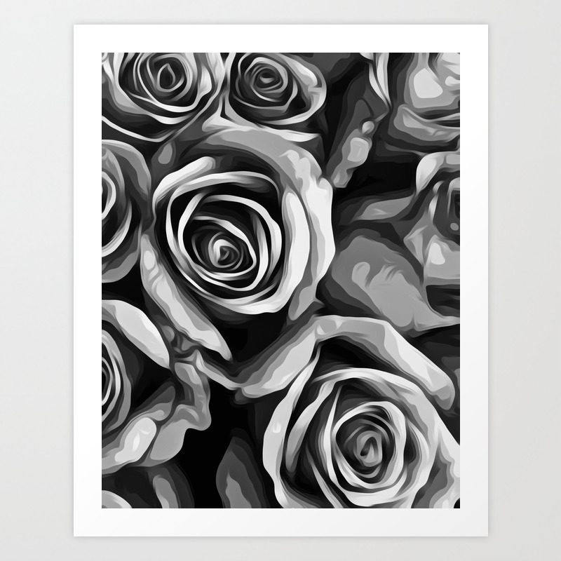 Black Roses Art Print By Timla Society6