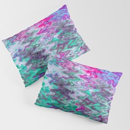 Crazy Fluid Painting Abstract Pillow Sham