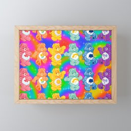 Rainbow Care Bears  Framed Mini Art Print
