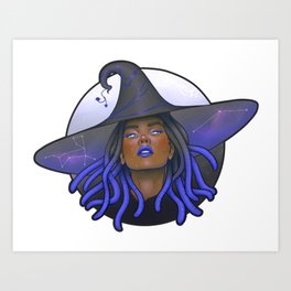 Space Witch Art Print