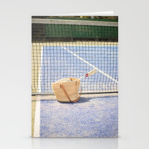 Playing Tennis in the Summer | Travel Photography Tennis Court Sports Field Art Print Stationery Cards