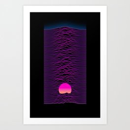 Neon Sunset Art Print