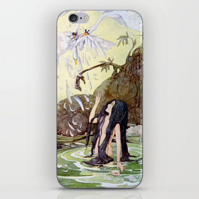 “The Marsh King’s Daughter” Fairy Art by Anne Anderson iPhone Skin
