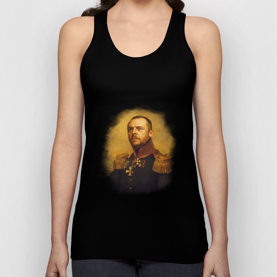 Simon Pegg - replaceface Unisex Tank Top