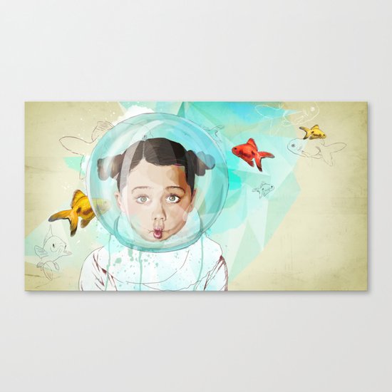 Fish Girl Canvas Print