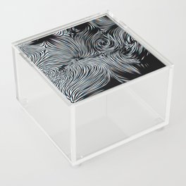 Swirl glitch shapes Acrylic Box