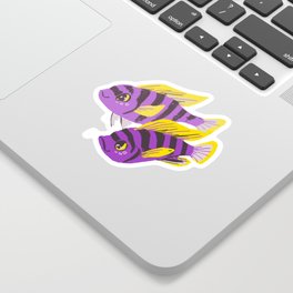 NonBinary Malawi Cichlid Sticker