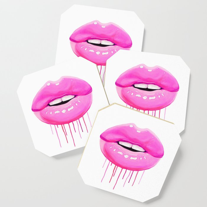 Coasters outlet with lip