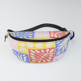 Stylized Pastel Floral Patchwork  Fanny Pack