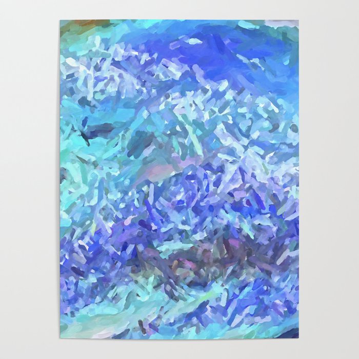 Sea and Sky Abstract Poster
