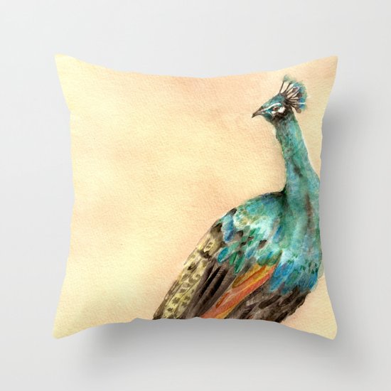 Peacock Throw Pillow