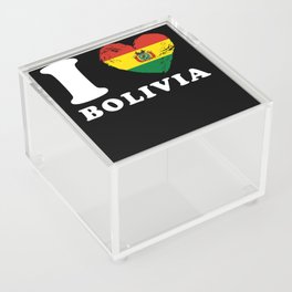 I Love Bolivia Acrylic Box