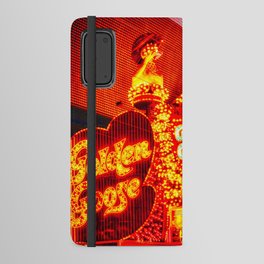 Glitter Gulch Cowgirl Neon Sign, Las Vegas Android Wallet Case