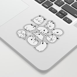 Hamster Blobs Sticker