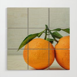 Fresh Oranges Wood Wall Art