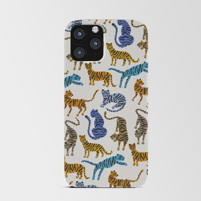 Tiger Collection – Blue & Tan iPhone Card Case