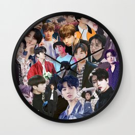 Jungkook BTS collage Wall Clock