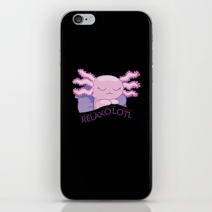 Relaxolotl Axolotl Lovers, Cute Animals Relax iPhone Skin