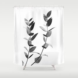 Minimal Eucalyptus Dream #1 #foliage #decor #art #society6 Shower Curtain