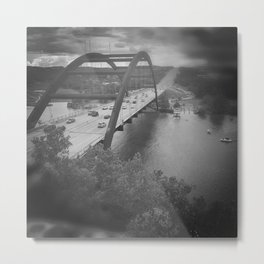 Bridge at 360 Metal Print | Texas, Photo, Blackandwhite, Black And White, White, 360Bridge, Grey, Black, Bridge, Gray 