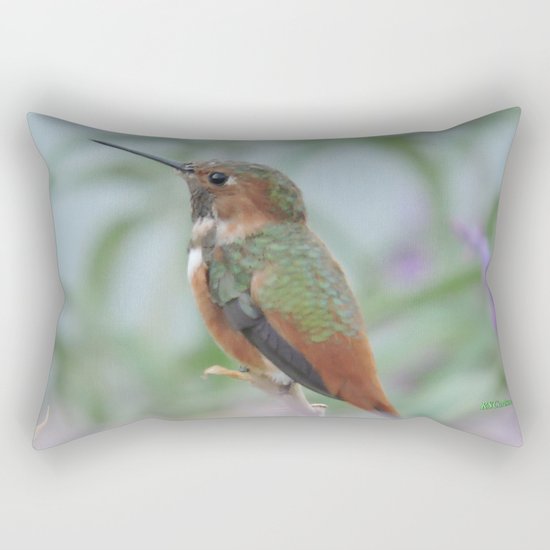 Allen's Hummingbird Sentinel Rectangular Pillow