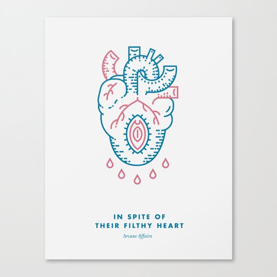 In Spite of Their Filthy Heart Canvas Print
