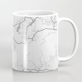 El Cajon - California - US Gray Map Art Coffee Mug