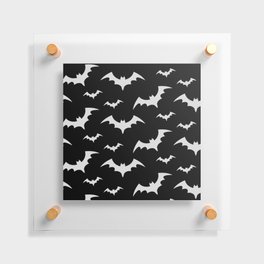 Halloween Bats Black & Grey Floating Acrylic Print