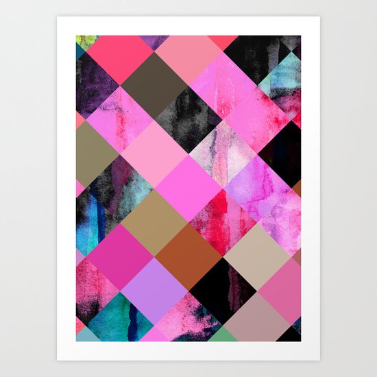 colour + pattern 14 Art Print
