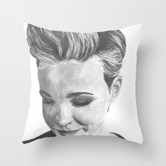 Carey Mulligan Throw Pillow