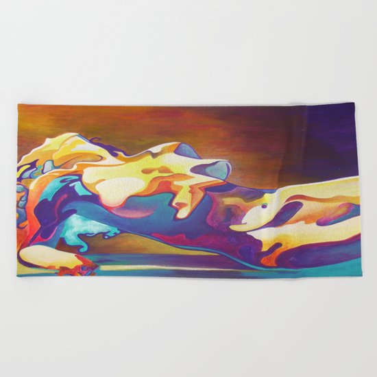 The United Colours of Orgasm Thermal Nude Beach Towel
