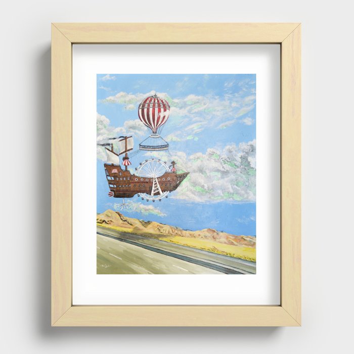 I-5 Is a Circus Recessed Framed Print