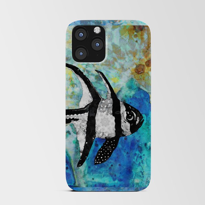 Colorful Tropical Fish Art - The Cardinal iPhone Card Case