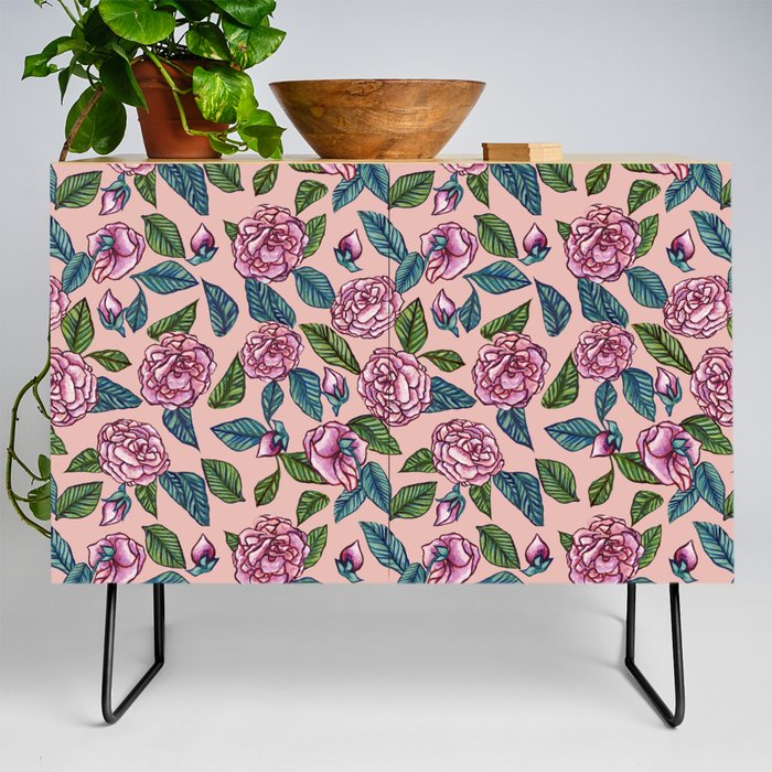 Rose Garden Walk Credenza