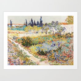 Vincent van Gogh The Garden at Arles 1888 Painting Art Print Art Print