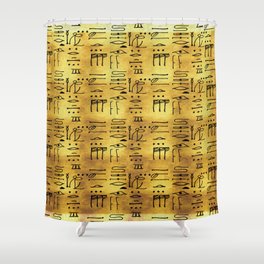 Egyptian Hieroglyphs  Shower Curtain