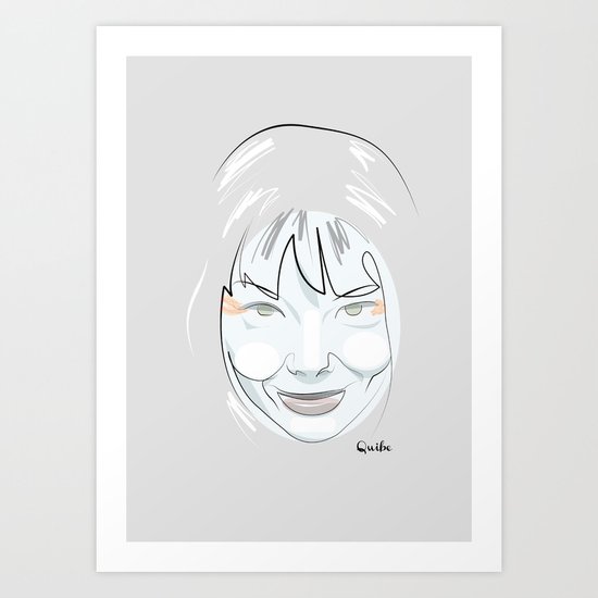 Portrait: Bjork Art Print