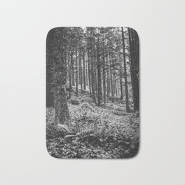 Black and White Forest Bath Mat