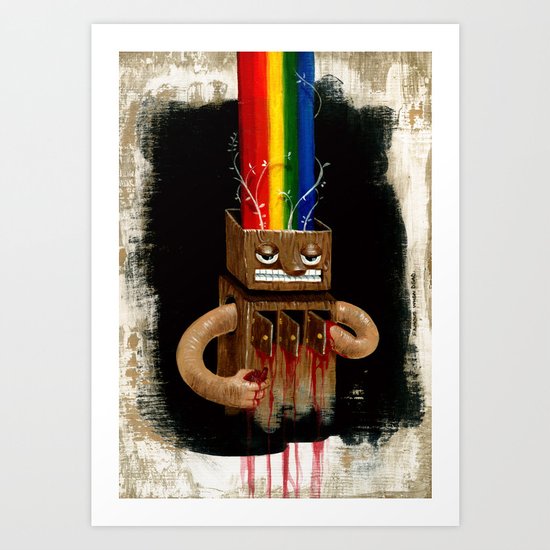 3 of Hearts Art Print