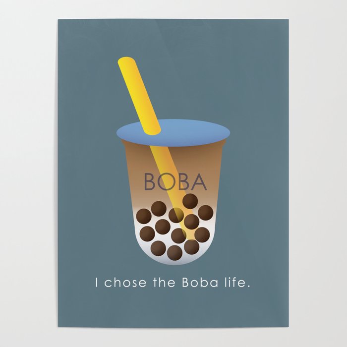 Boba milk tea Poster